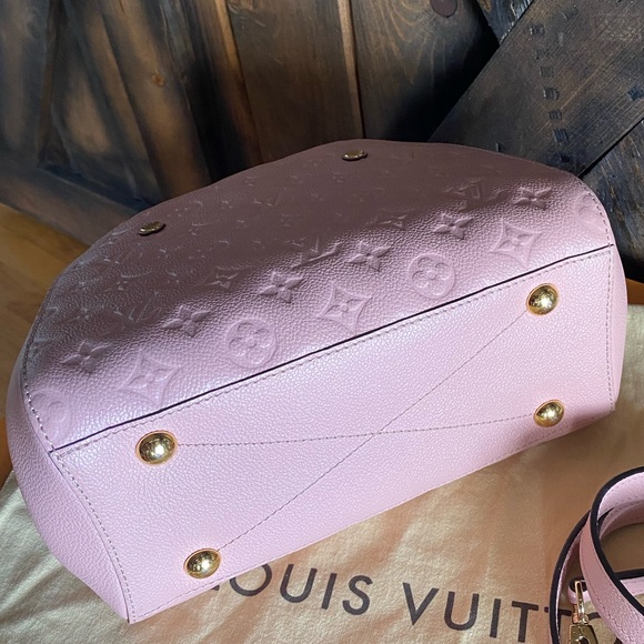 TRADING❤️Louis Vuitton Montaigne BB Rose pink leather crossbody - Picture 11 of 15